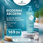 Bioderma – ABCDerm Lait de Toilette – Nettoyant Doux Sans Rinçage (500 ml)