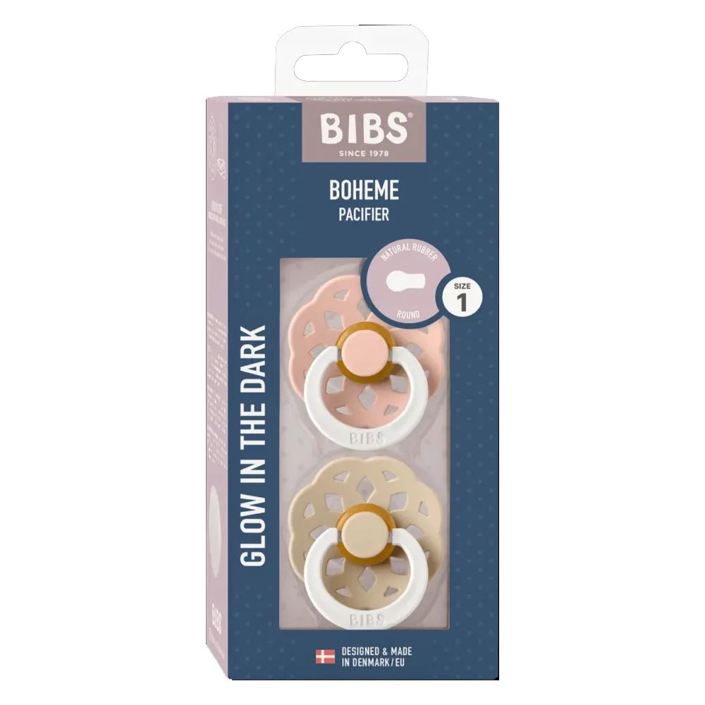 Sucettes BIBS Bohème Ronde Blush / Vanilla - GLOW - Nanou's house - BIBS