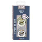 Sucettes BIBS Bohème Ronde Sage / Cloud - GLOW - Nanou's house - BIBS