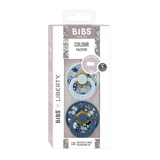 Sucettes BIBS Colour Round Eloise Chamomile Lawn Baby Blue Mix - Nanou's house - BIBS