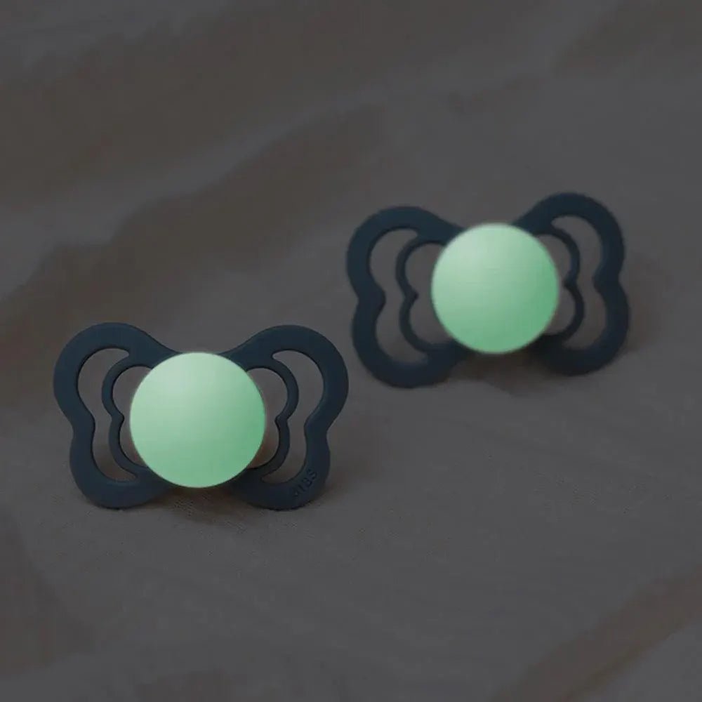 Sucettes BIBS Suprème Silicone Sage / Cloud - GLOW - Nanou's house - BIBS
