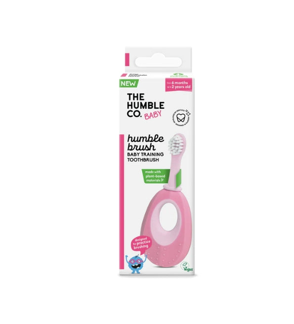 The Humble Co. – Brosse à dents rose pour bébés à base de plantes - Nanou's house
