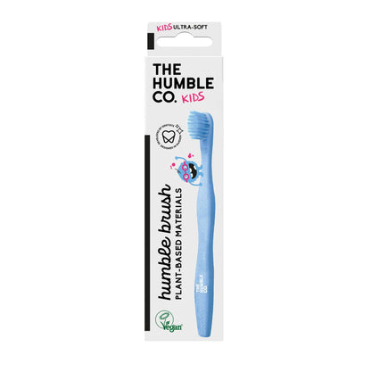 The Humble Co. – Brosse à dents enfant bleue à base de plantes - Nanou's house