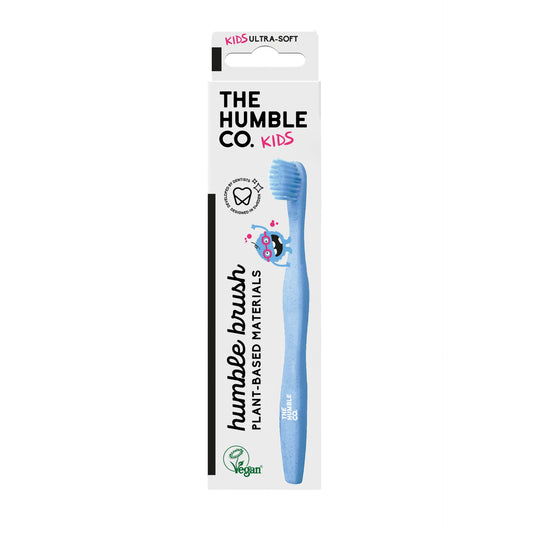 The Humble Co. – Brosse à dents enfant bleue à base de plantes - Nanou's house