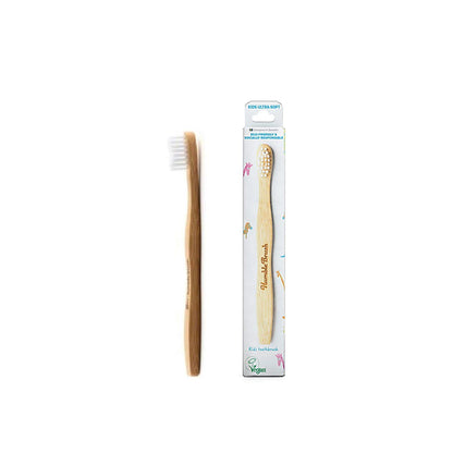 The Humble Co Brosse à Dents Bambou Enfant Ultra Souple Blanc 2-8 ans