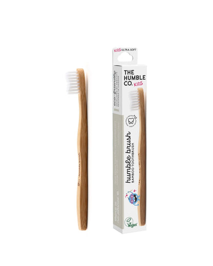 Brosse à dents en bambou écologique pour enfants The Humble Co. - Nanou's house
