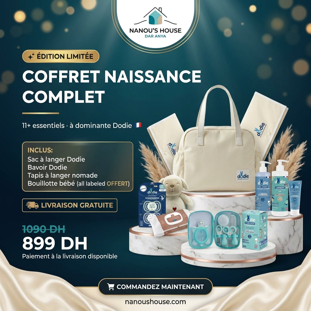 Coffret Naissance Bébé Complet Dodie - Cadeau Prêt à Offrir
