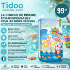 Tidoo Couche piscine T4 écologique 8 - 15 kg - Nanou's house - Tidoo