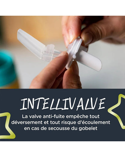 Tommee Tippee – Gourde Anti-Fuite avec Paille 500ml – Turquoise