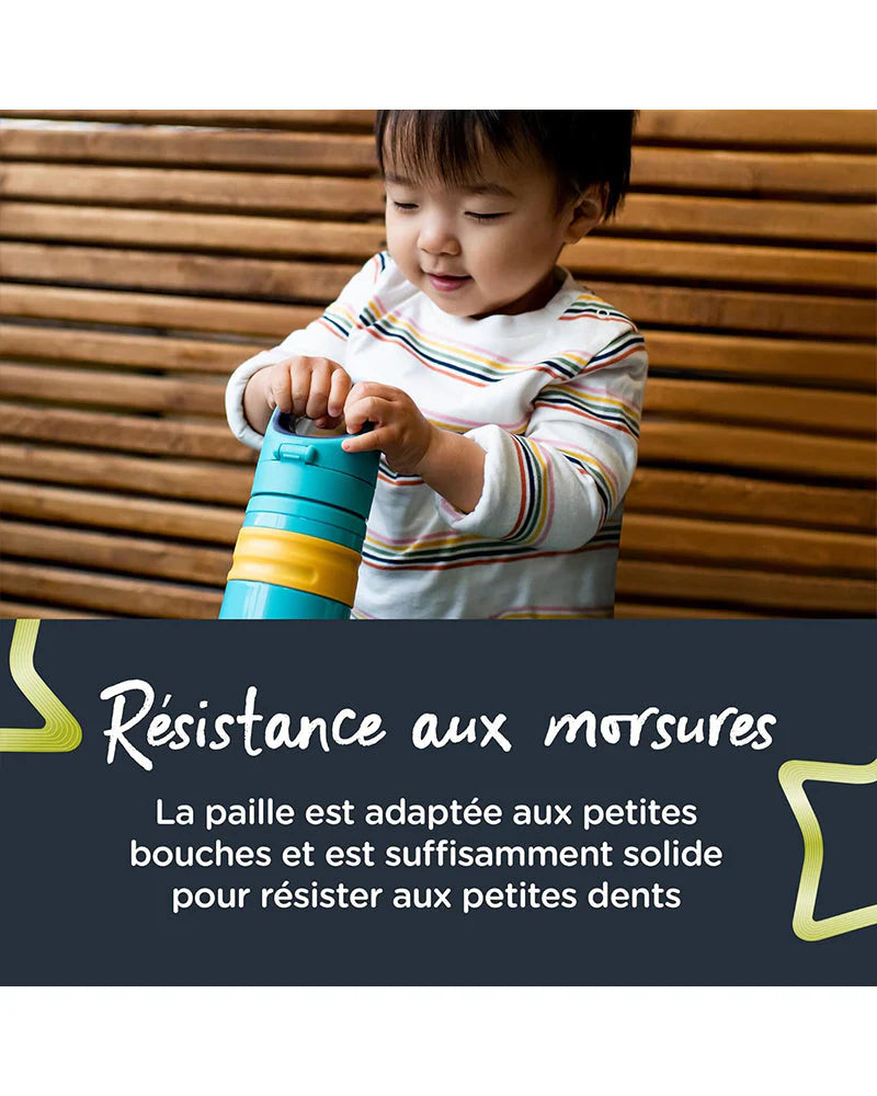 Tommee Tippee – Gourde Anti-Fuite avec Paille 500ml – Turquoise