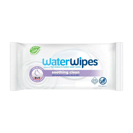 Lingettes bébé apaisantes WaterWipes à la lavande (pack x48) pour peau sensible | Nanou's House