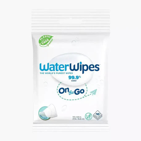 Lingettes Bébé WaterWipes 99,9% Eau (On The Go) pour voyage | Nanou's House