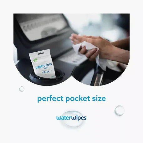 Lingettes Bébé WaterWipes 99,9% Eau (On The Go) pour voyage | Nanou's House