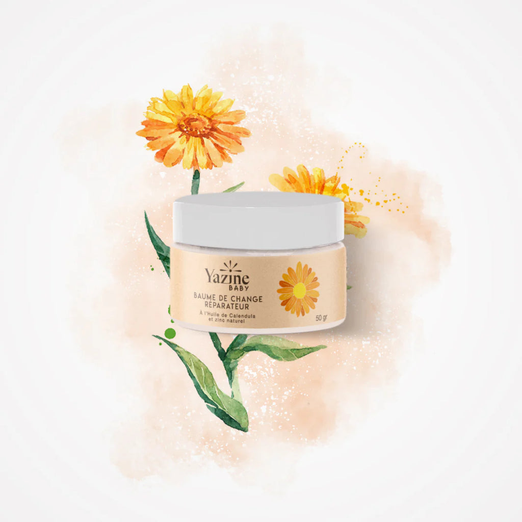 Yazine Baume de Change Réparateur Bébé au Zinc Naturel – Rougeurs et Érythèmes - Nanou's house