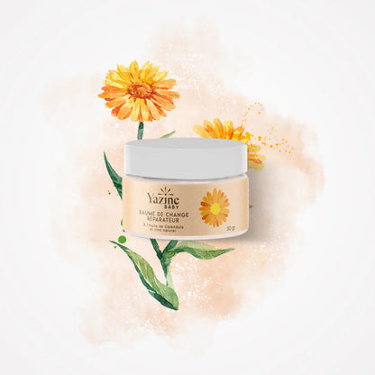 Yazine Baume de Change Réparateur Bébé au Zinc Naturel – Rougeurs et Érythèmes - Nanou's house