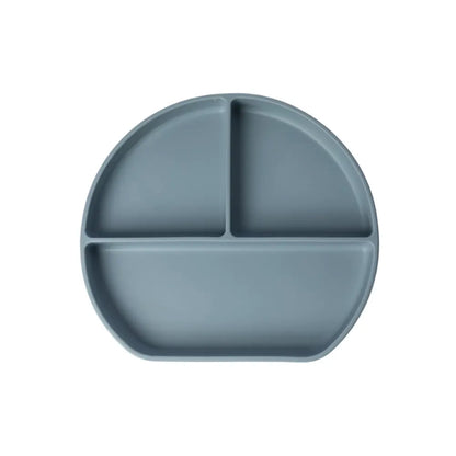 Assiette bébé silicone Yummy multi-compartiments avec ventouse 4M+ | Nanou’s House Maroc