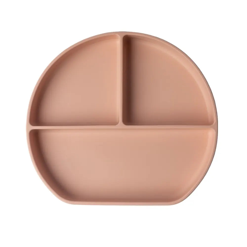 Assiette bébé silicone Yummy multi-compartiments avec ventouse 4M+ | Nanou’s House Maroc