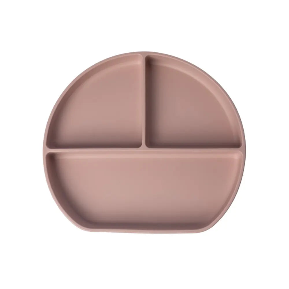 Assiette bébé silicone Yummy multi-compartiments avec ventouse 4M+ | Nanou’s House Maroc