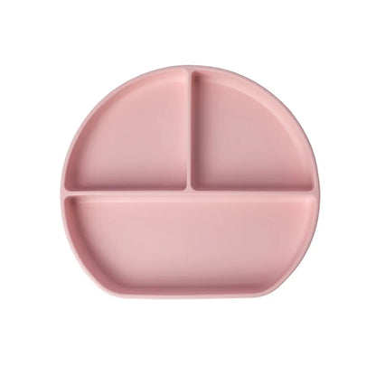 Assiette bébé silicone Yummy multi-compartiments avec ventouse 4M+ | Nanou’s House Maroc