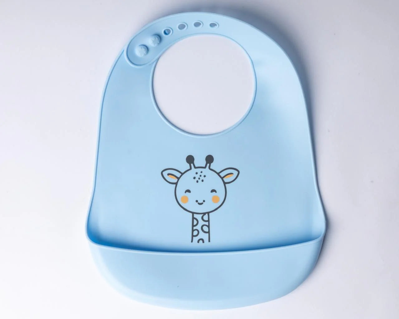 Bavoir YUMMY animaux – Girafe - accessoire repas bébé 9m+ - Nanou's house