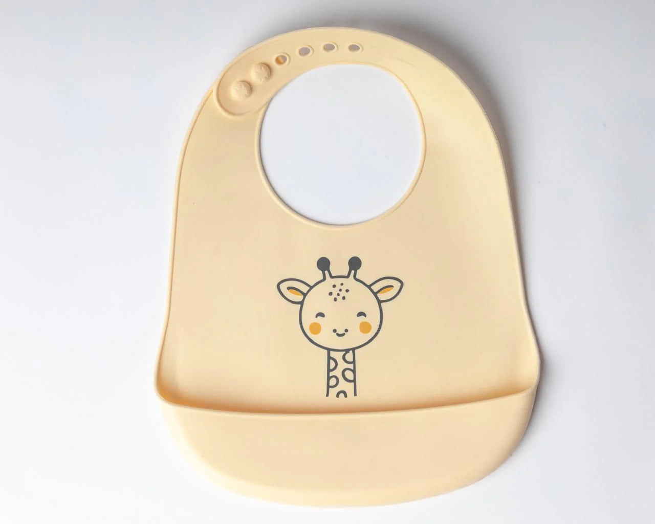 Bavoir YUMMY animaux – Girafe - accessoire repas bébé 9m+ - Nanou's house