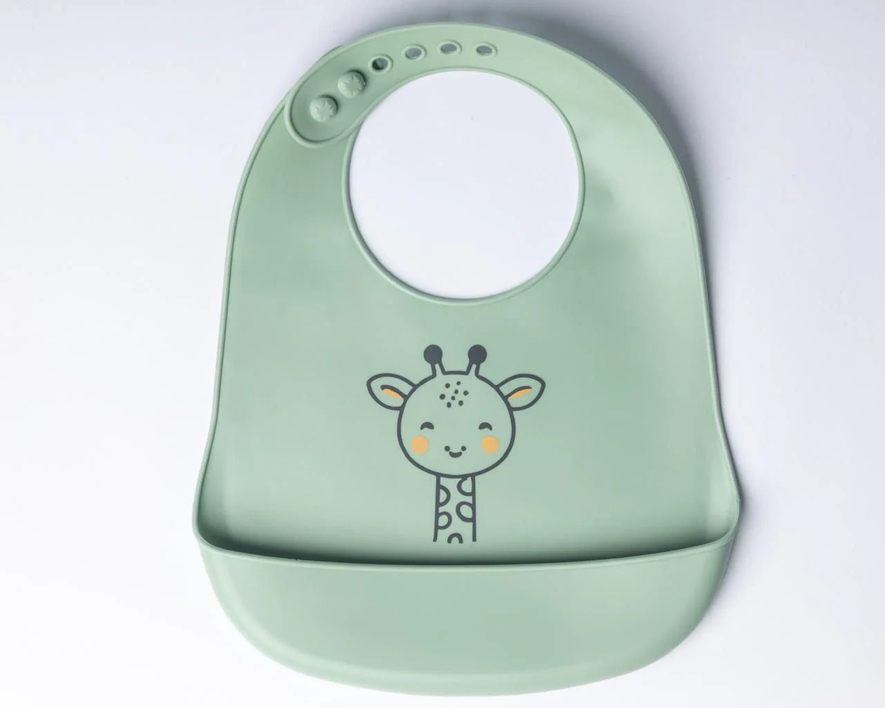 Bavoir YUMMY animaux – Girafe - accessoire repas bébé 9m+ - Nanou's house