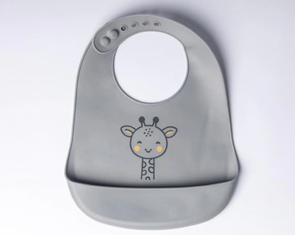 Bavoir YUMMY animaux – Girafe - accessoire repas bébé 9m+ - Nanou's house