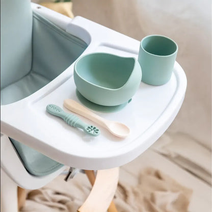 Set repas bébé Yummy en silicone 4M+ | Nanou’s House Maroc