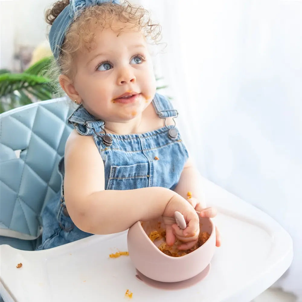 Set repas bébé Yummy en silicone 4M+ | Nanou’s House Maroc