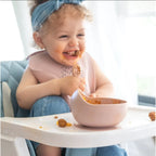 Set repas bébé Yummy en silicone 4M+ | Nanou’s House Maroc