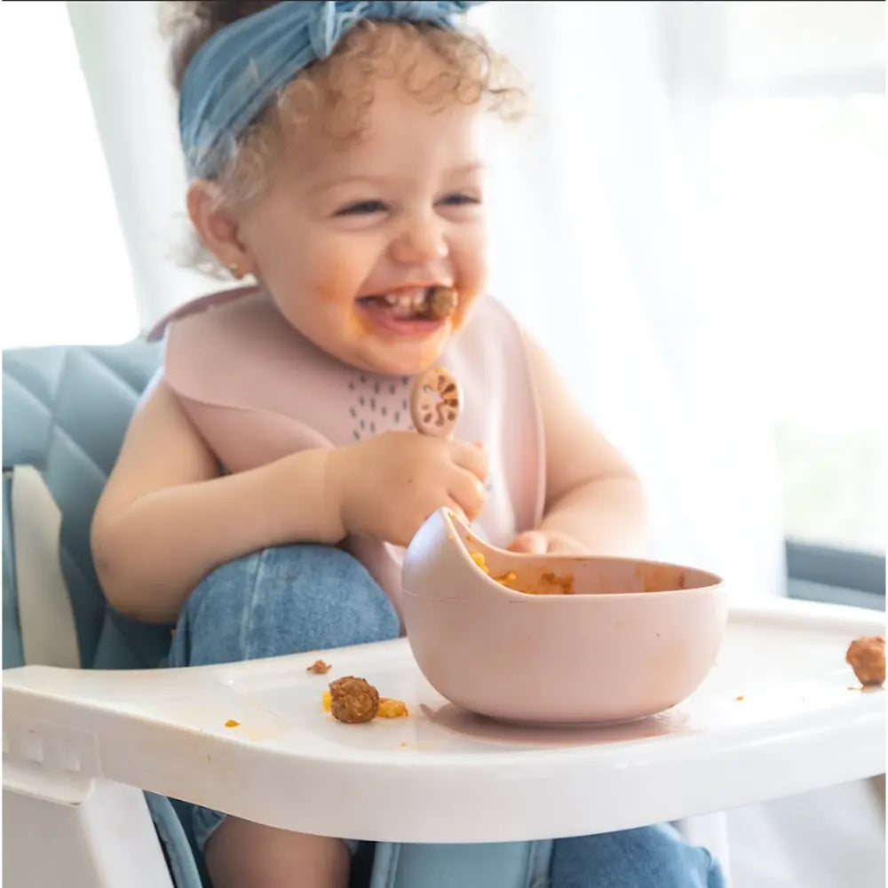 Set repas bébé Yummy en silicone 4M+ | Nanou’s House Maroc