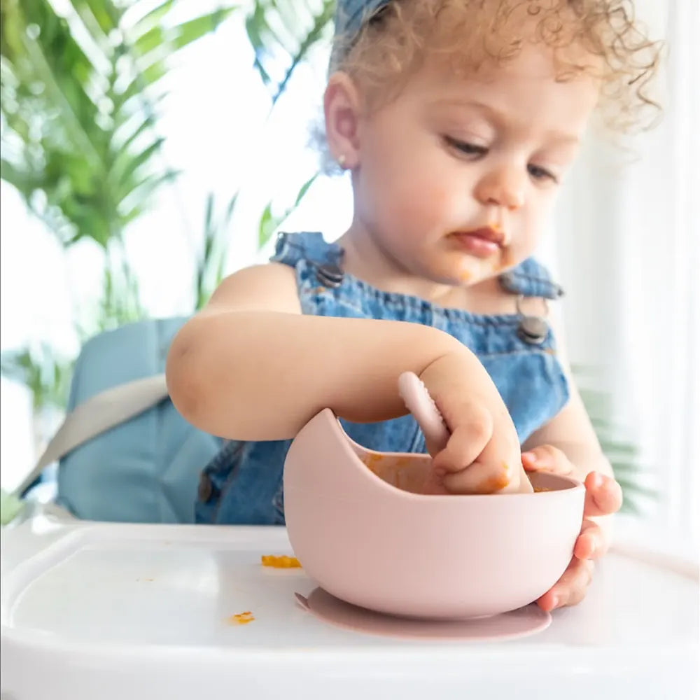 Set repas bébé Yummy en silicone 4M+ | Nanou’s House Maroc